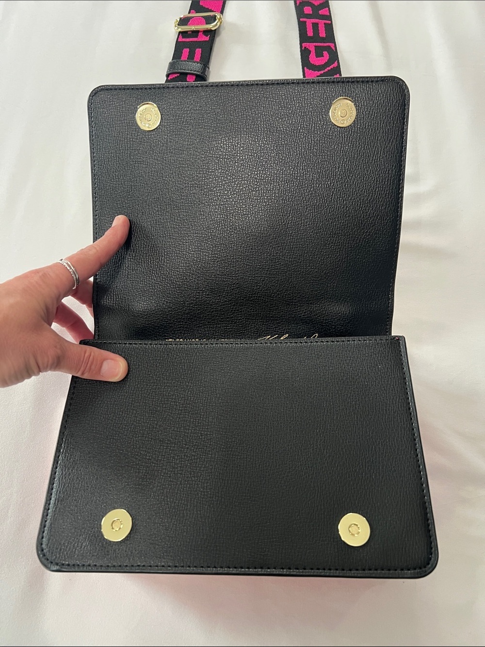 Karl Lagerfeld Paris Simone Rainbow Studded Crossbody - Picture 6 of 14